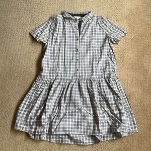 Plaid Button Up Dress